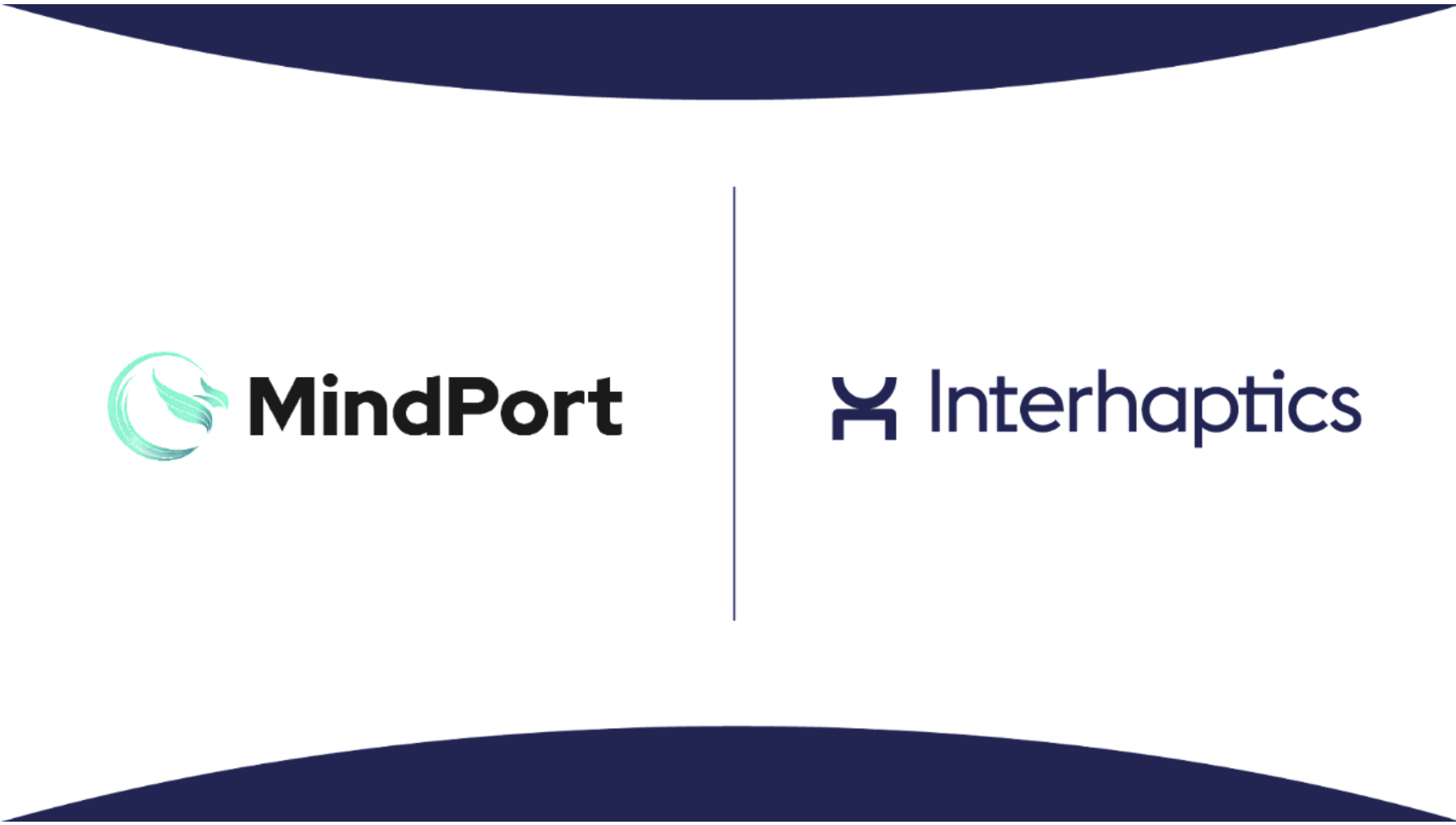 Mindport and Interhaptics collaboration graphic